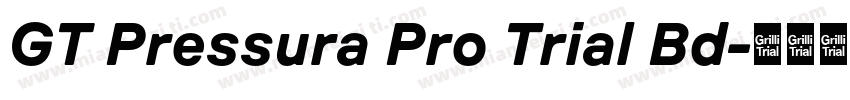 GT Pressura Pro Trial Bd字体转换